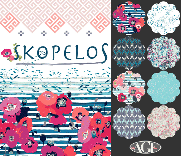 Art Gallery Fabrics Skopelos Collection by Katarina Roccela