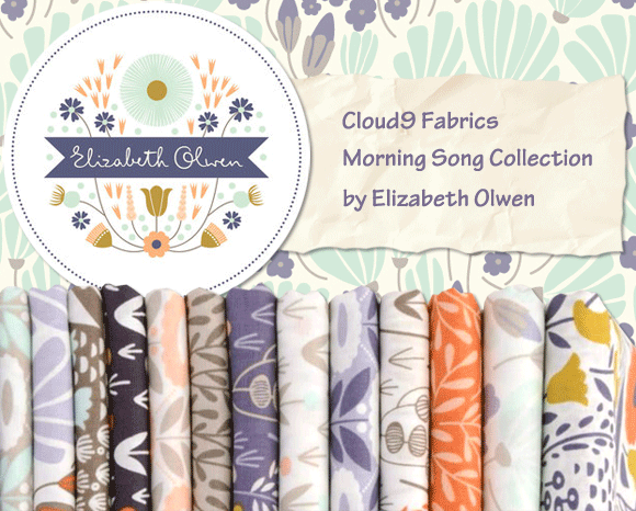 Cloud9 Fabrics Morning Song Collection by Elizabeth Olwen