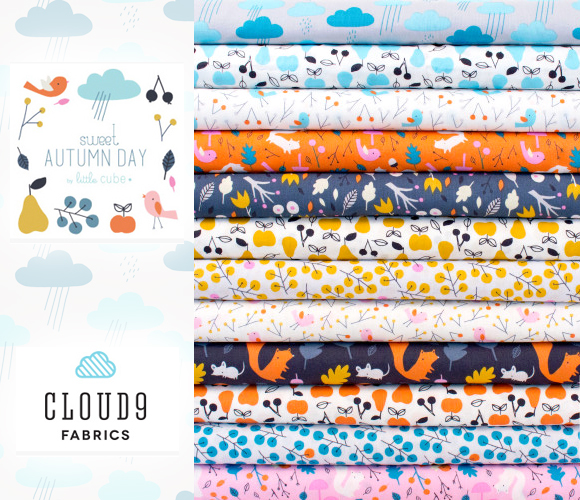 Cloud9 Fabrics Sweet Autumn Day Collection by Little Cube