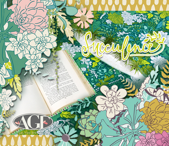 Art Gallery Fabrics Succulence Collection by Bonnie Christine