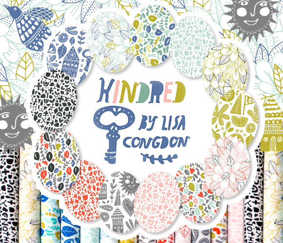 Cloud9 Fabrics Kindred Collection by Lisa Congdon