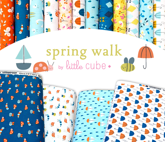 Cloud9 Fabrics Spring Walk Collection by Little Cube