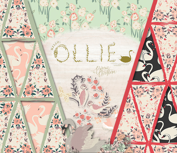 Art Gallery Fabrics Hello, Ollie Collection by Bonnie Christine