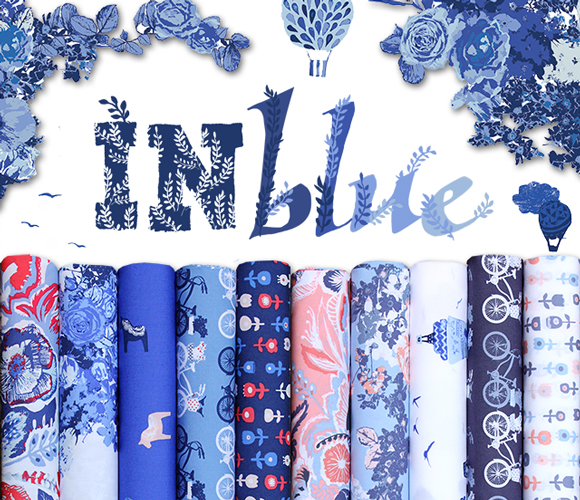 Art Gallery Fabrics Inblue Collection by Katarina Roccella