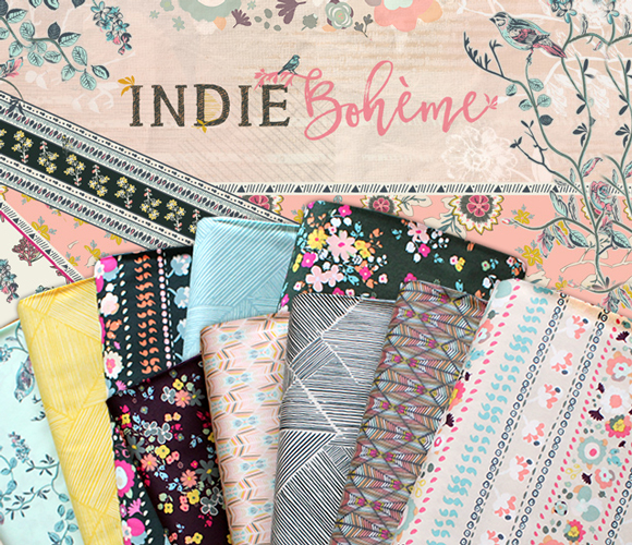 Art Gallery Fabrics Indie Boheme Collection by Pat Bravo