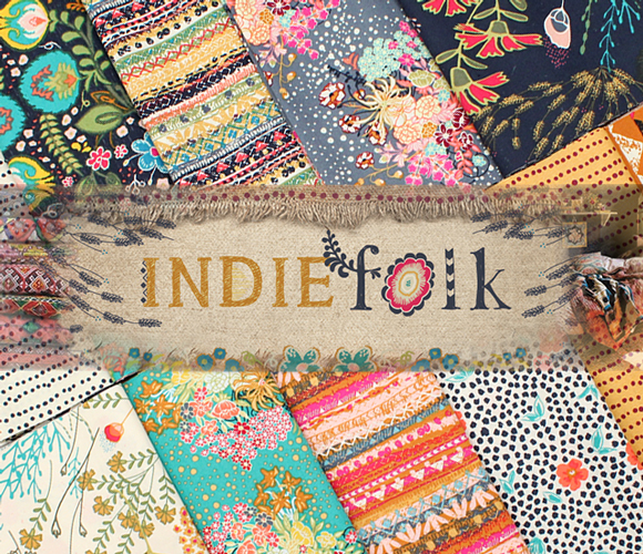 Art Gallery Fabrics Indie Folk Collection by Pat Bravo
