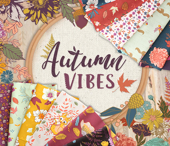 Art Gallery Fabrics Autumn Vibes Collection by Maureen Cracknell