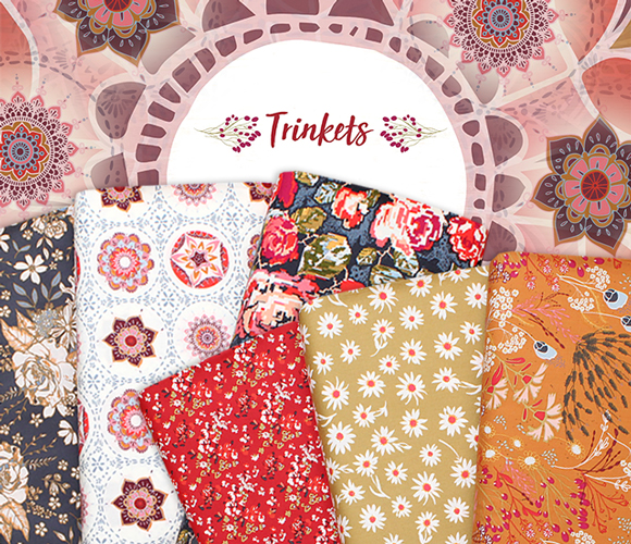 Art Gallery Fabrics Trinkets Fusion Collection by AGF Studio